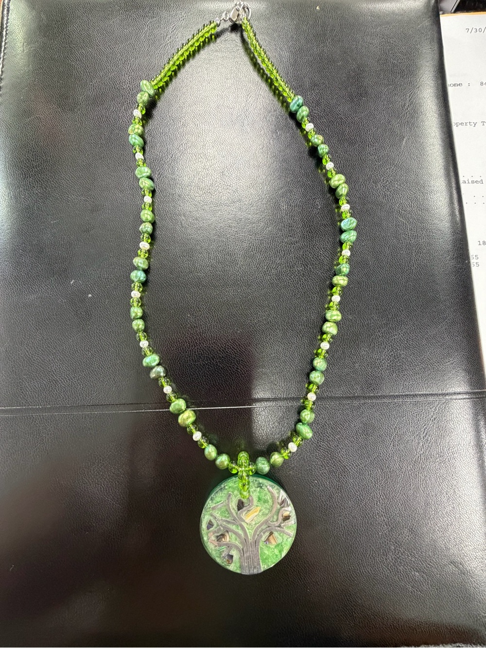 Vintage Lee Sands Tree of life pendant necklace